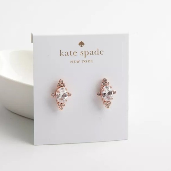 kate spade Jewelry - NWOT Kate Spade rose gold earrings